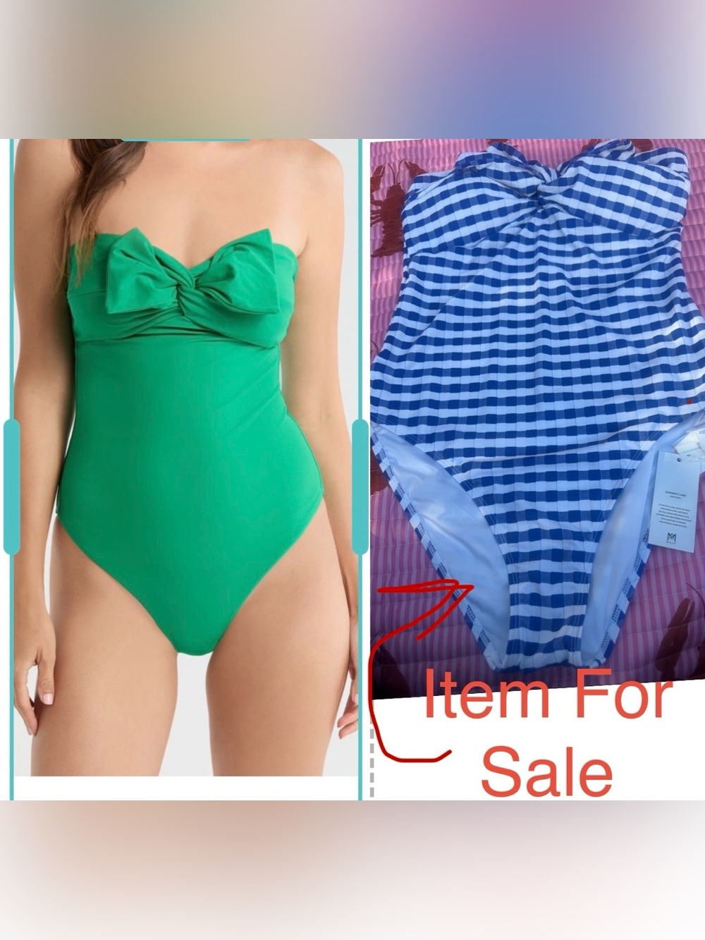 Milly Jacquard Cottage Bow Blue and White  One-Piece Swimsuit, so beautiful
